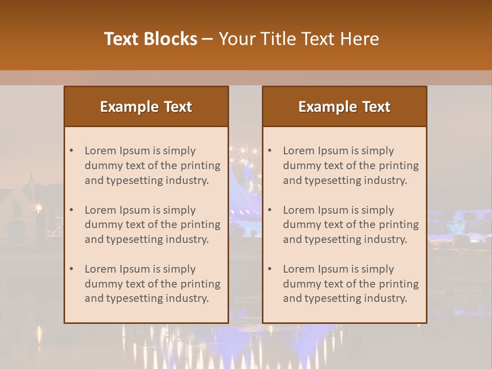 Festival Blue Top PowerPoint Template