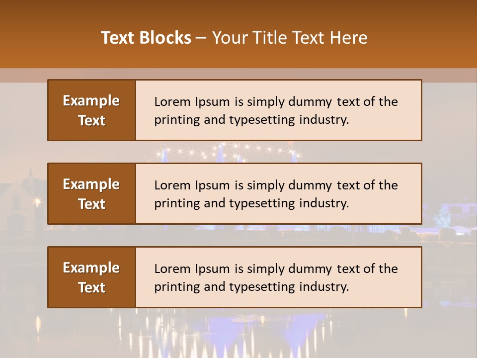 Festival Blue Top PowerPoint Template