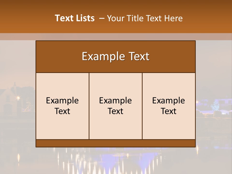 Festival Blue Top PowerPoint Template