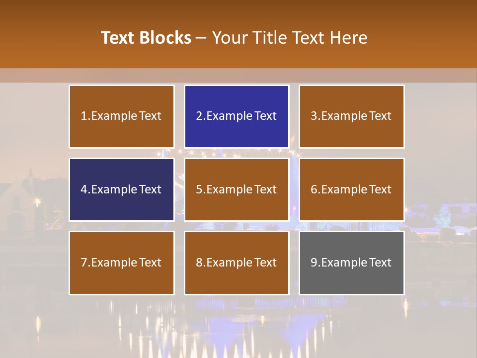 Festival Blue Top PowerPoint Template