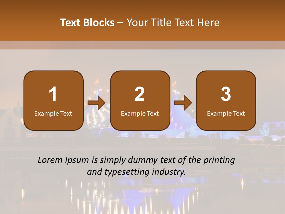 Festival Blue Top PowerPoint Template