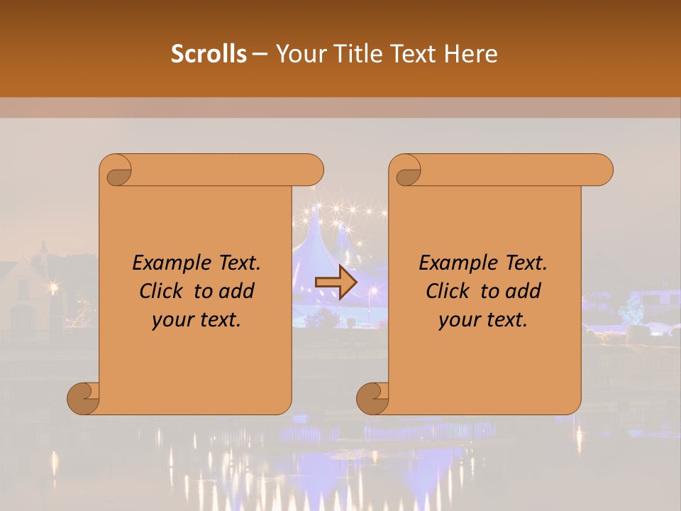 Festival Blue Top PowerPoint Template