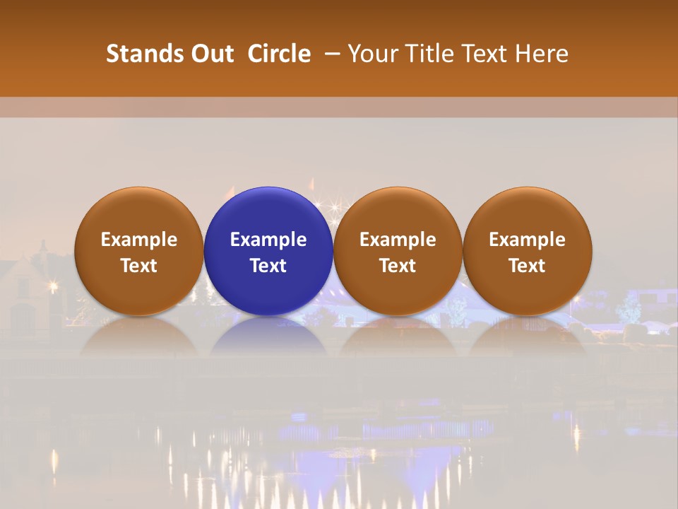 Festival Blue Top PowerPoint Template