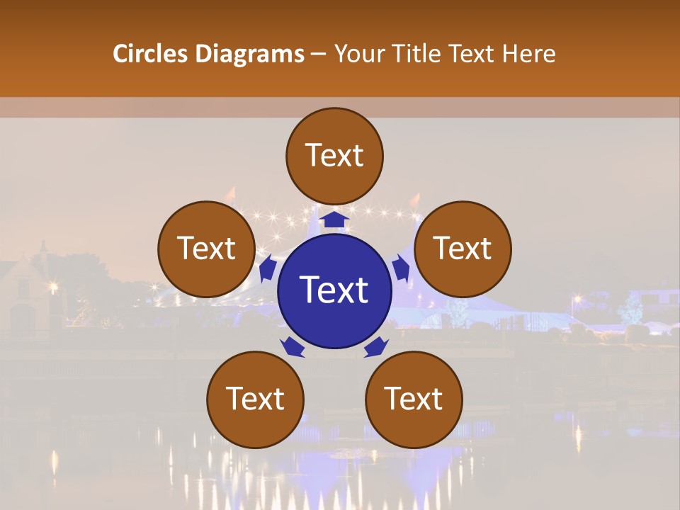 Festival Blue Top PowerPoint Template