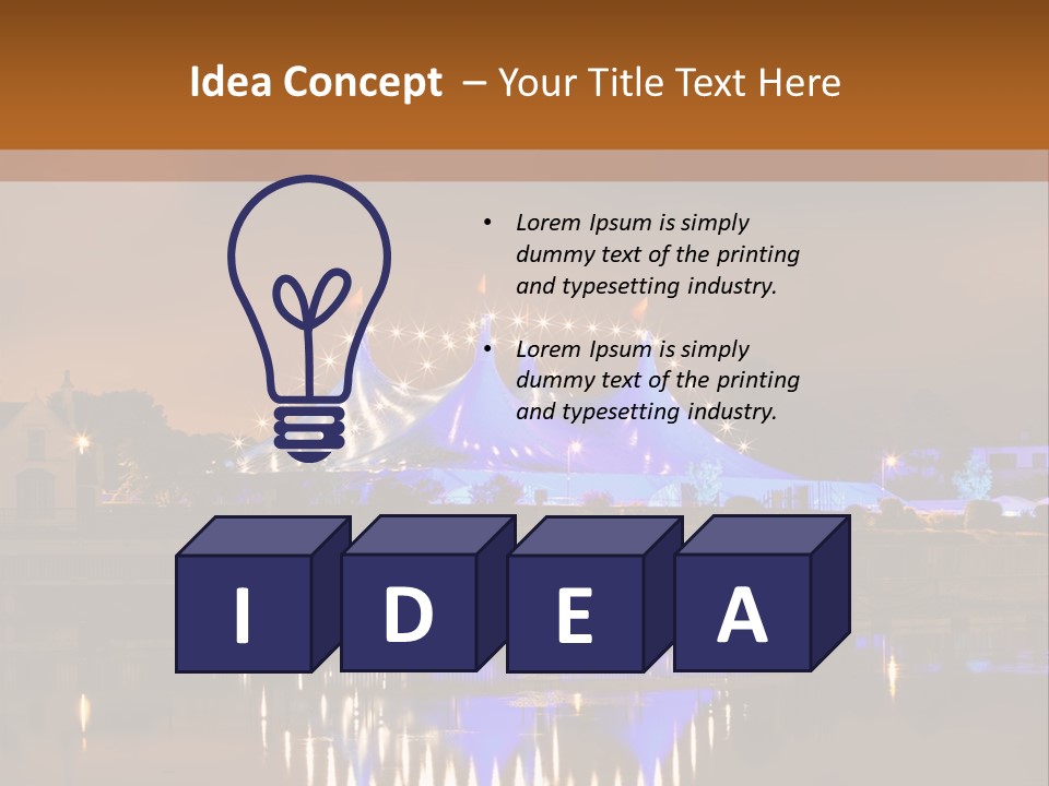 Festival Blue Top PowerPoint Template