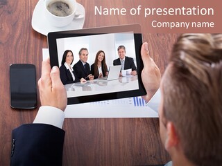 Online Model Portrait PowerPoint Template