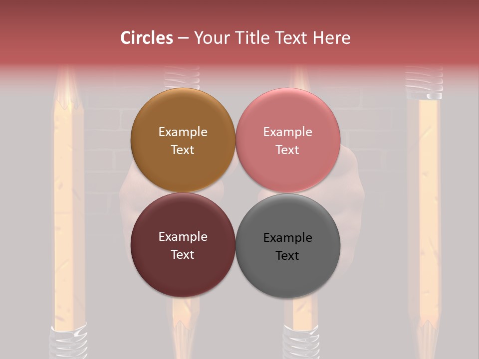 Child Accessibility Lead Pencil PowerPoint Template