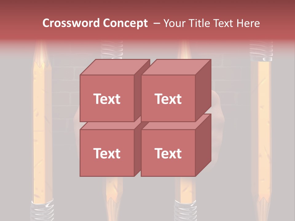 Child Accessibility Lead Pencil PowerPoint Template