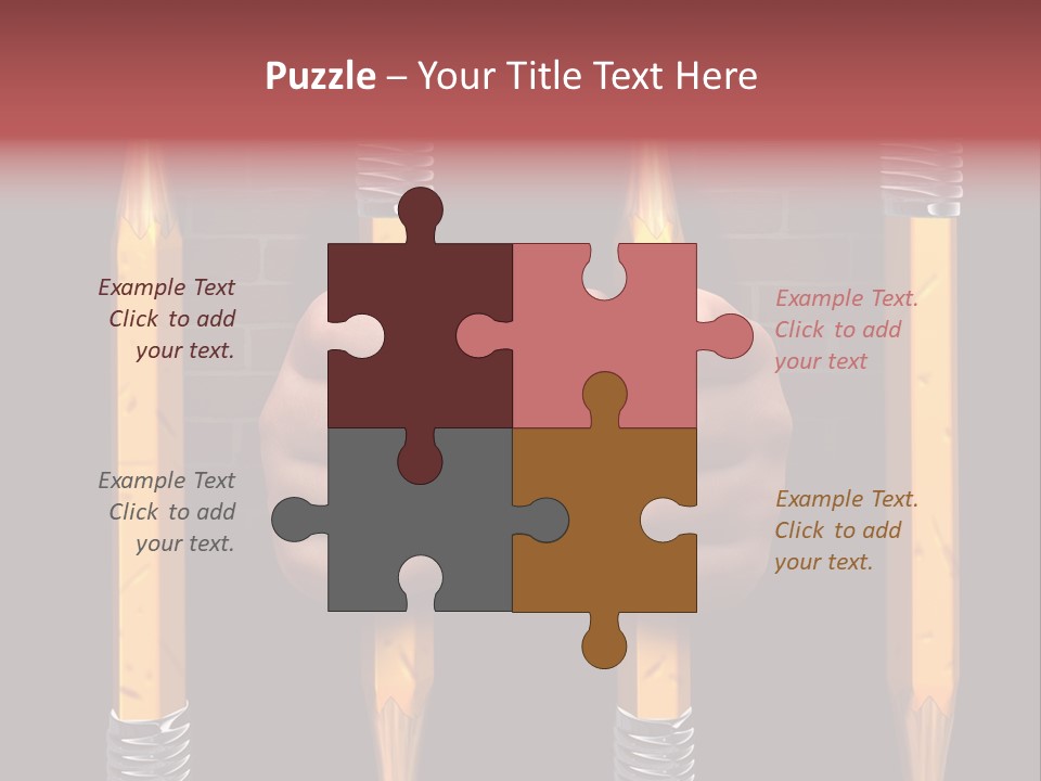 Child Accessibility Lead Pencil PowerPoint Template