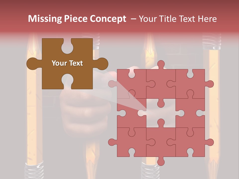 Child Accessibility Lead Pencil PowerPoint Template