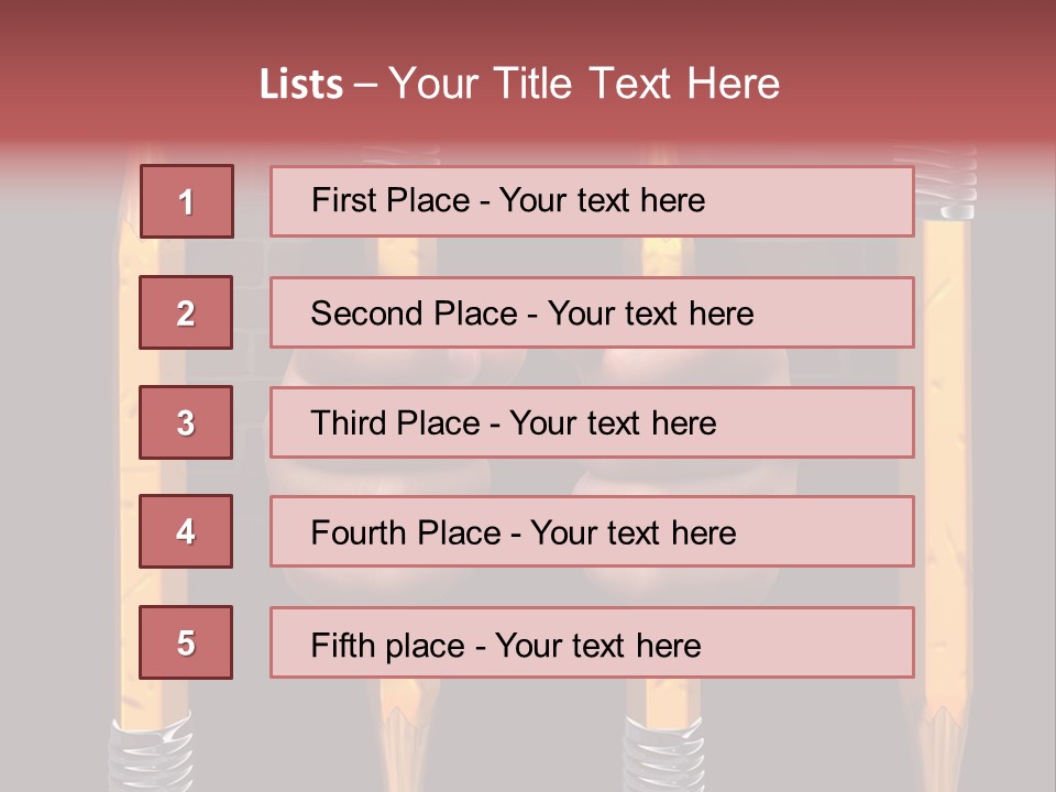 Child Accessibility Lead Pencil PowerPoint Template