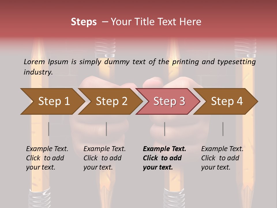 Child Accessibility Lead Pencil PowerPoint Template
