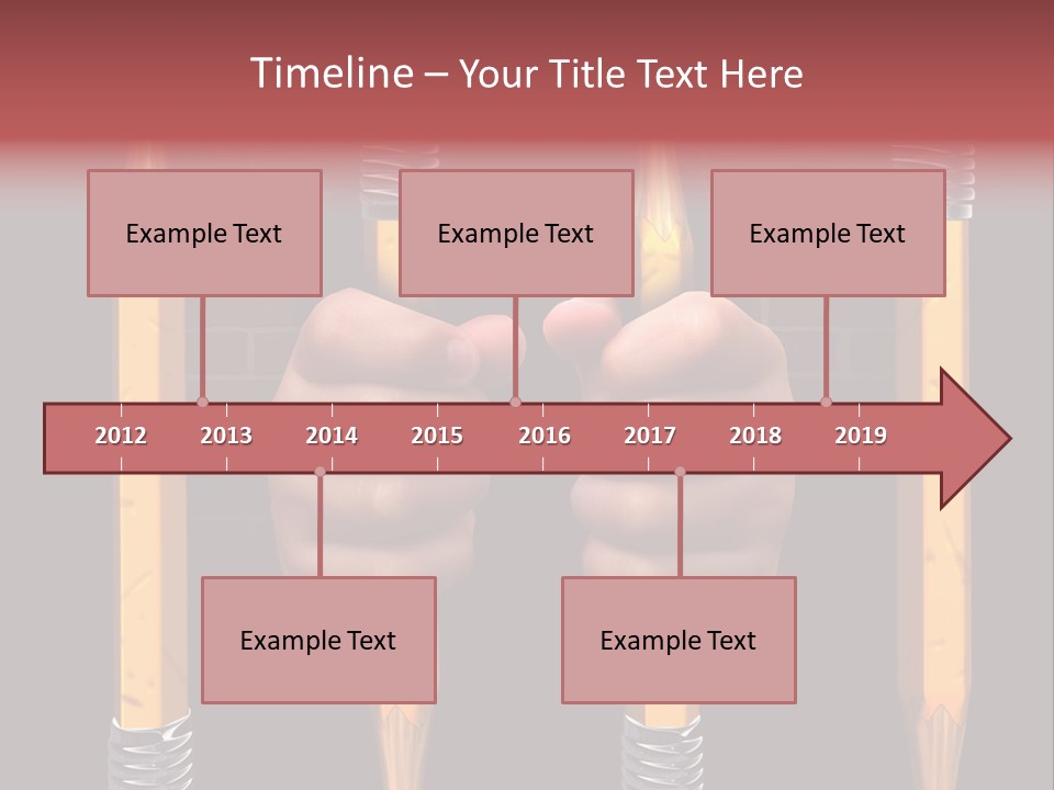 Child Accessibility Lead Pencil PowerPoint Template