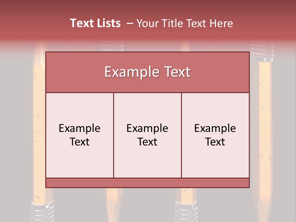 Child Accessibility Lead Pencil PowerPoint Template