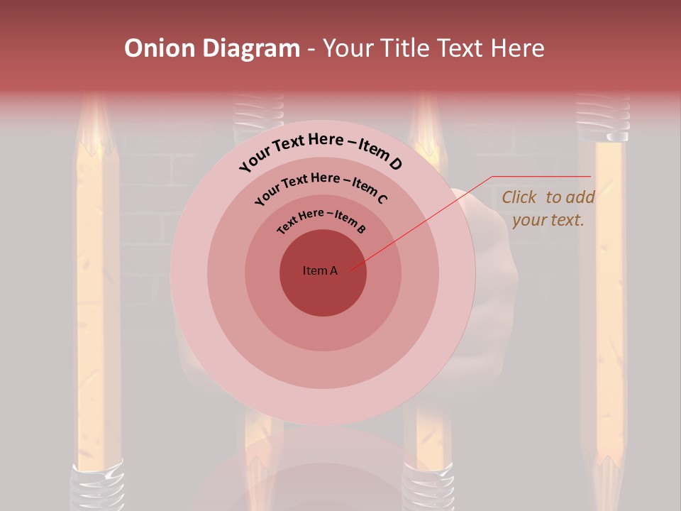 Child Accessibility Lead Pencil PowerPoint Template