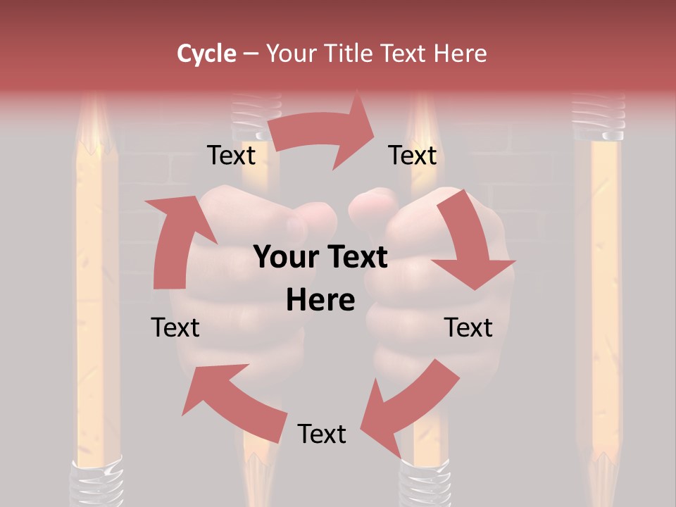 Child Accessibility Lead Pencil PowerPoint Template