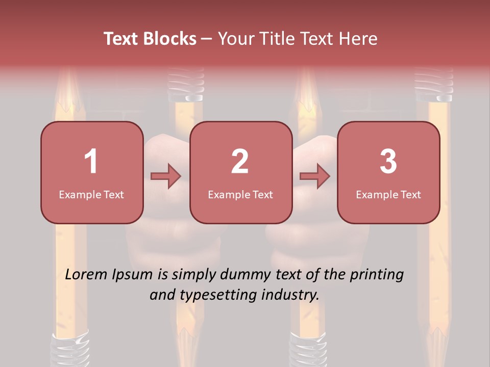 Child Accessibility Lead Pencil PowerPoint Template