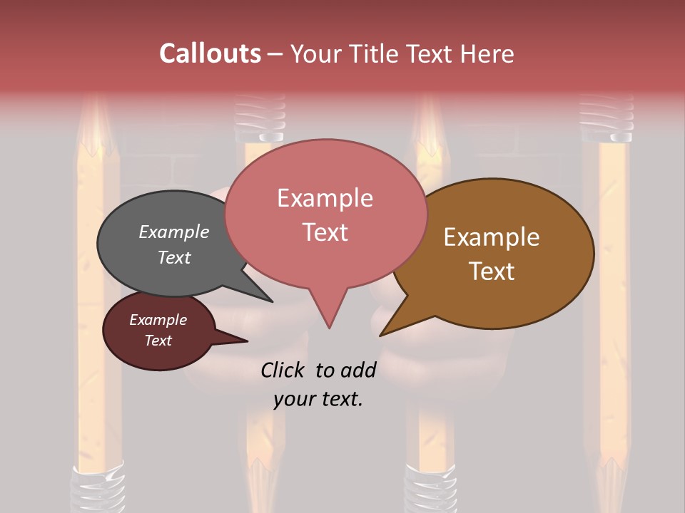 Child Accessibility Lead Pencil PowerPoint Template