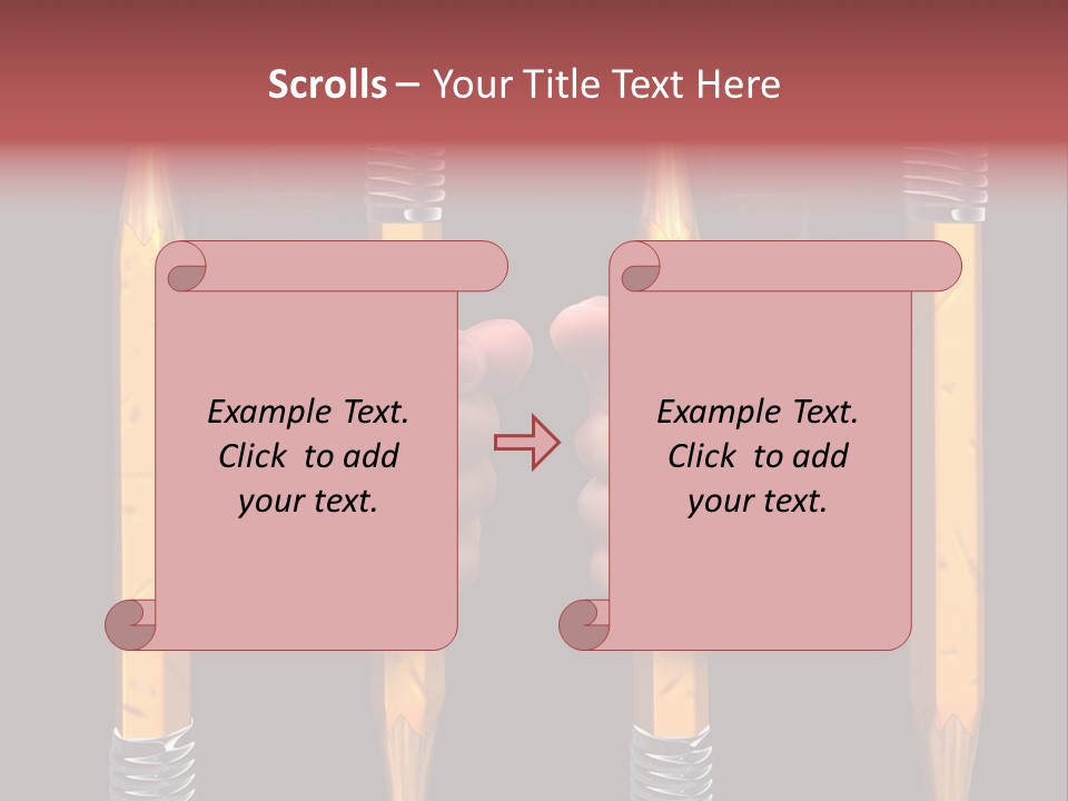Child Accessibility Lead Pencil PowerPoint Template