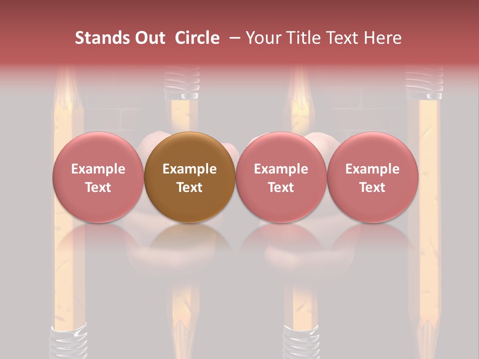 Child Accessibility Lead Pencil PowerPoint Template