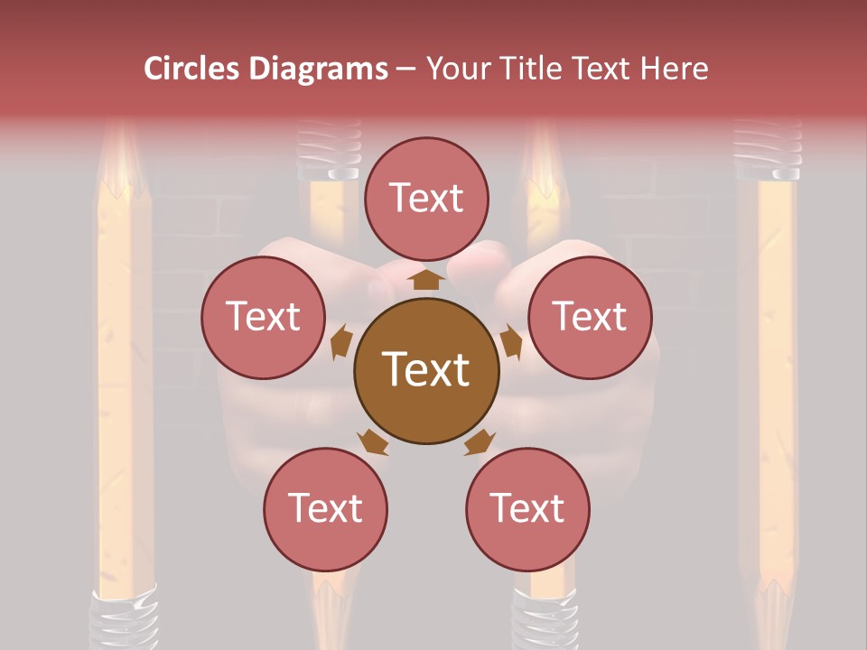 Child Accessibility Lead Pencil PowerPoint Template