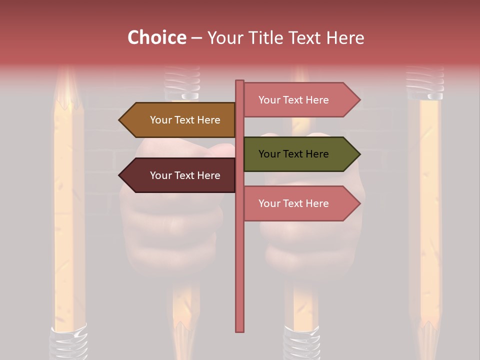 Child Accessibility Lead Pencil PowerPoint Template