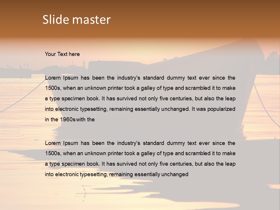 Current Silhouette Ecosystem PowerPoint Template