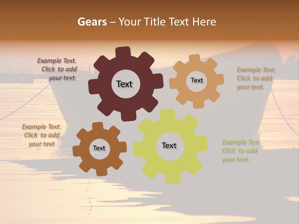 Current Silhouette Ecosystem PowerPoint Template