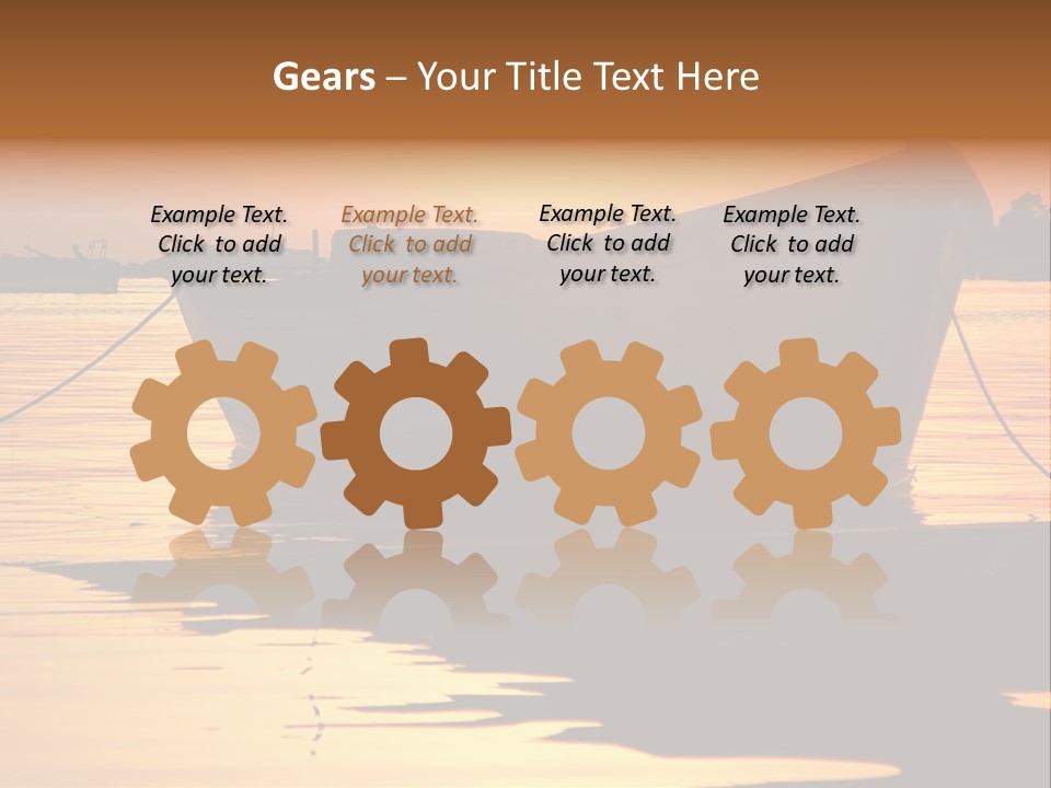 Current Silhouette Ecosystem PowerPoint Template