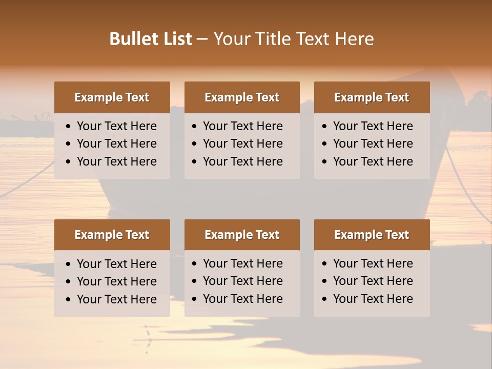 Current Silhouette Ecosystem PowerPoint Template