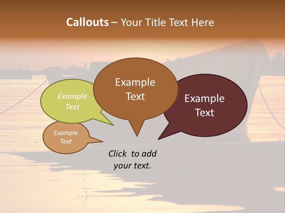 Current Silhouette Ecosystem PowerPoint Template