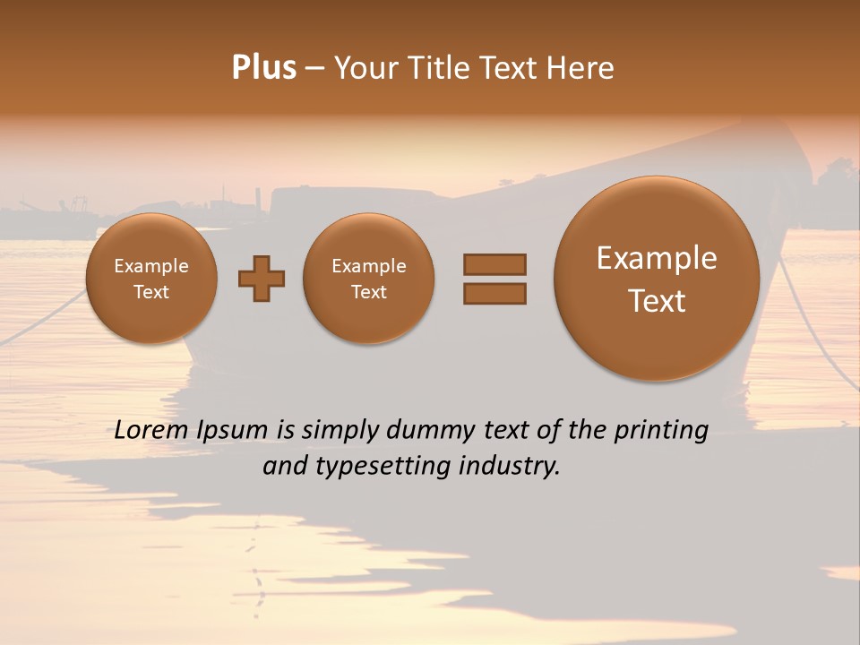 Current Silhouette Ecosystem PowerPoint Template