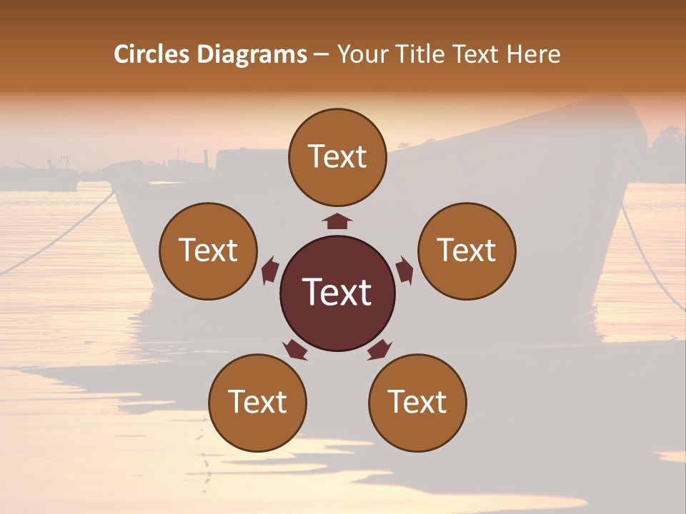 Current Silhouette Ecosystem PowerPoint Template