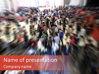 People Room Busy PowerPoint Template