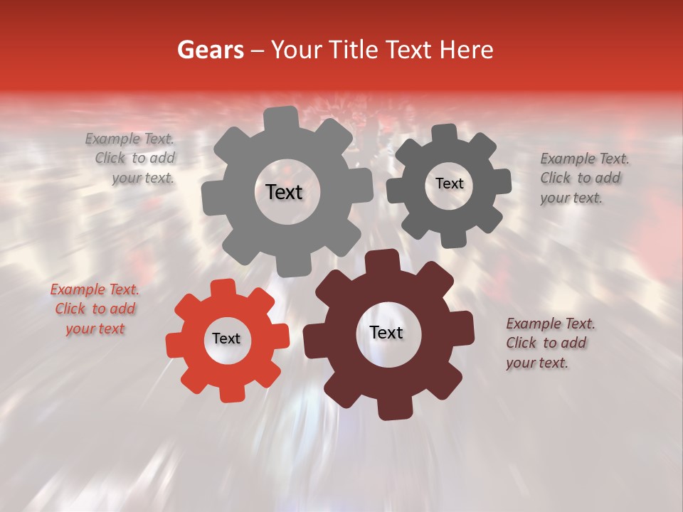 People Room Busy PowerPoint Template