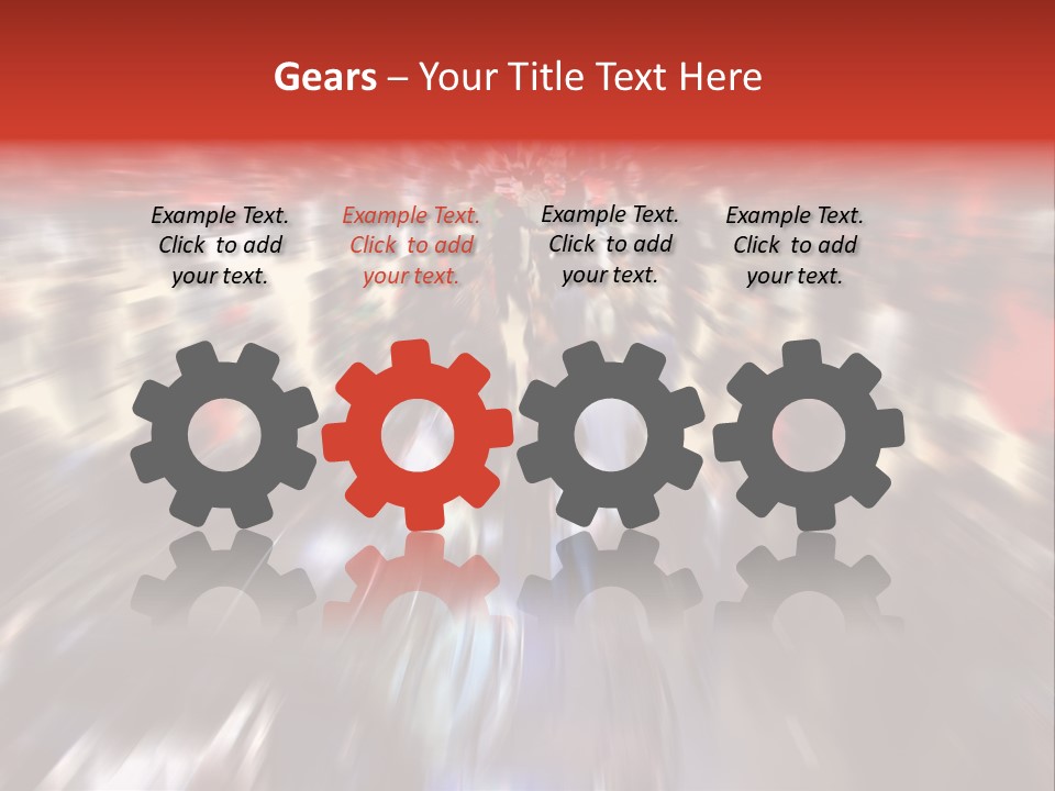 People Room Busy PowerPoint Template