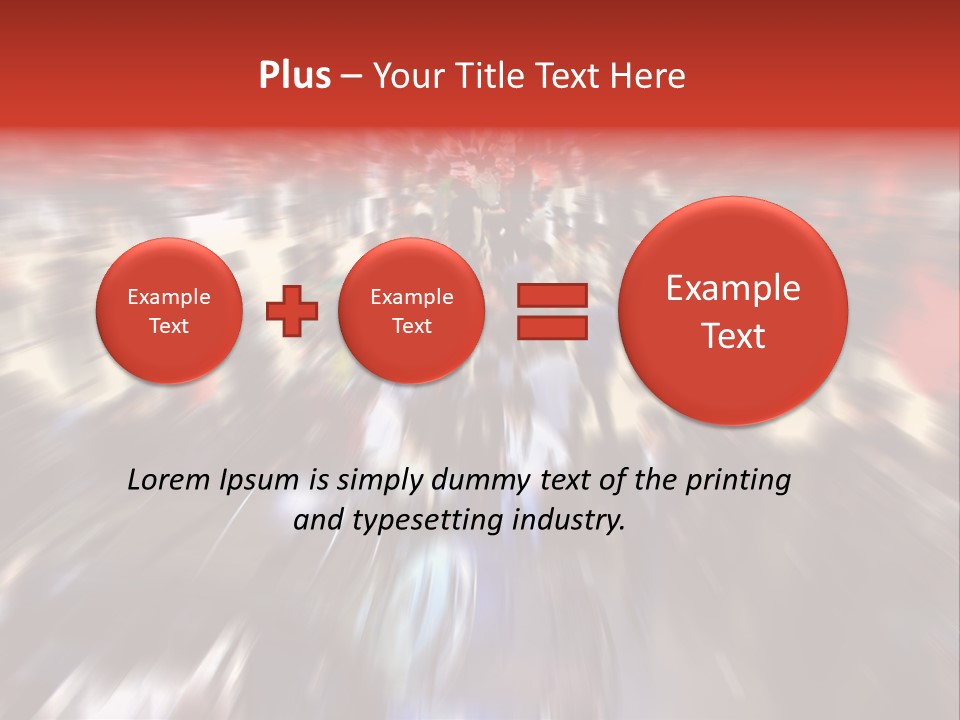 People Room Busy PowerPoint Template