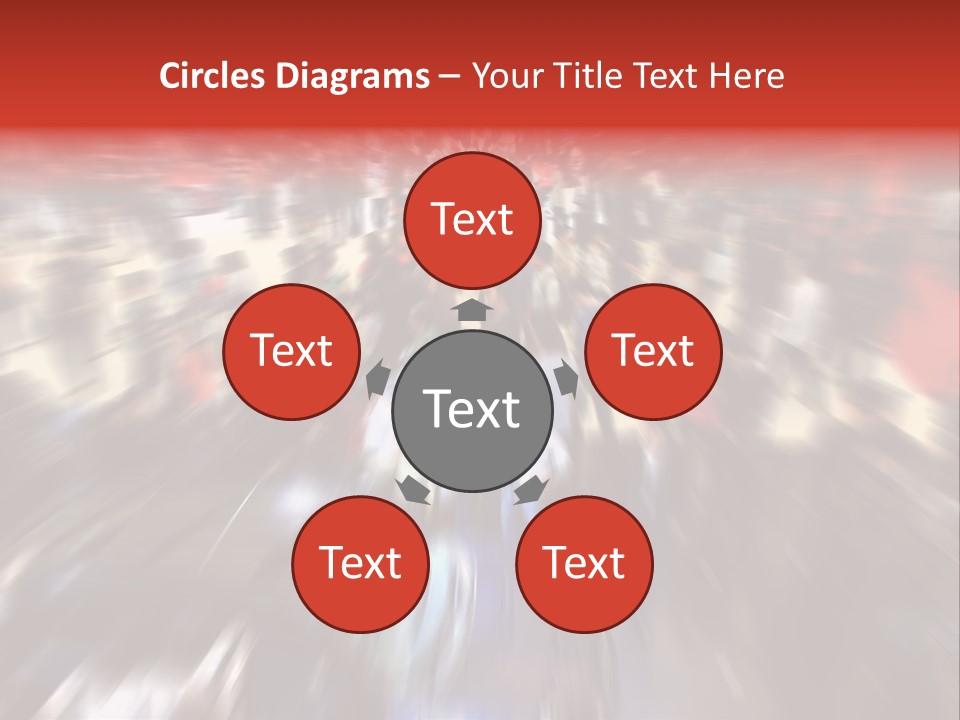 People Room Busy PowerPoint Template