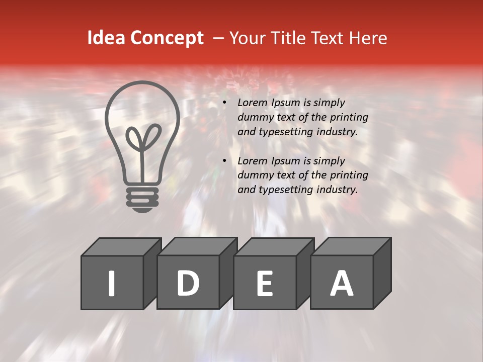 People Room Busy PowerPoint Template