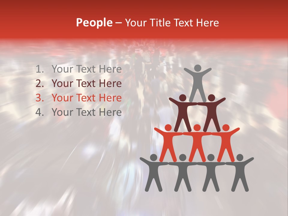 People Room Busy PowerPoint Template