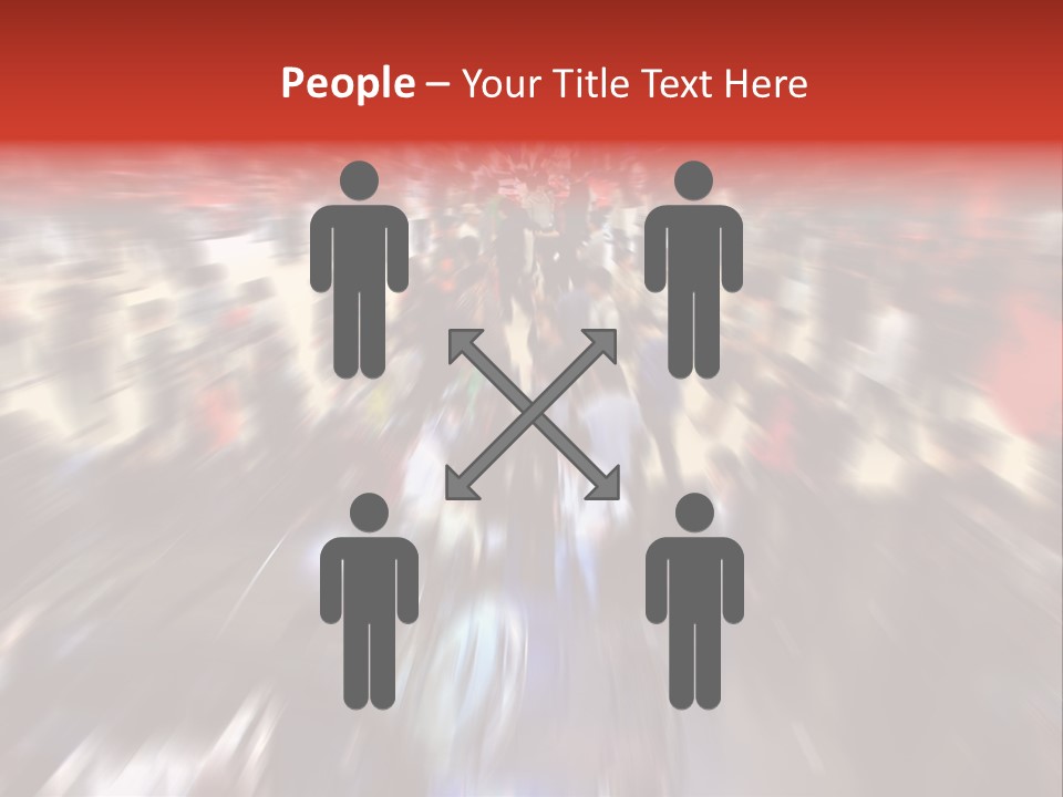 People Room Busy PowerPoint Template