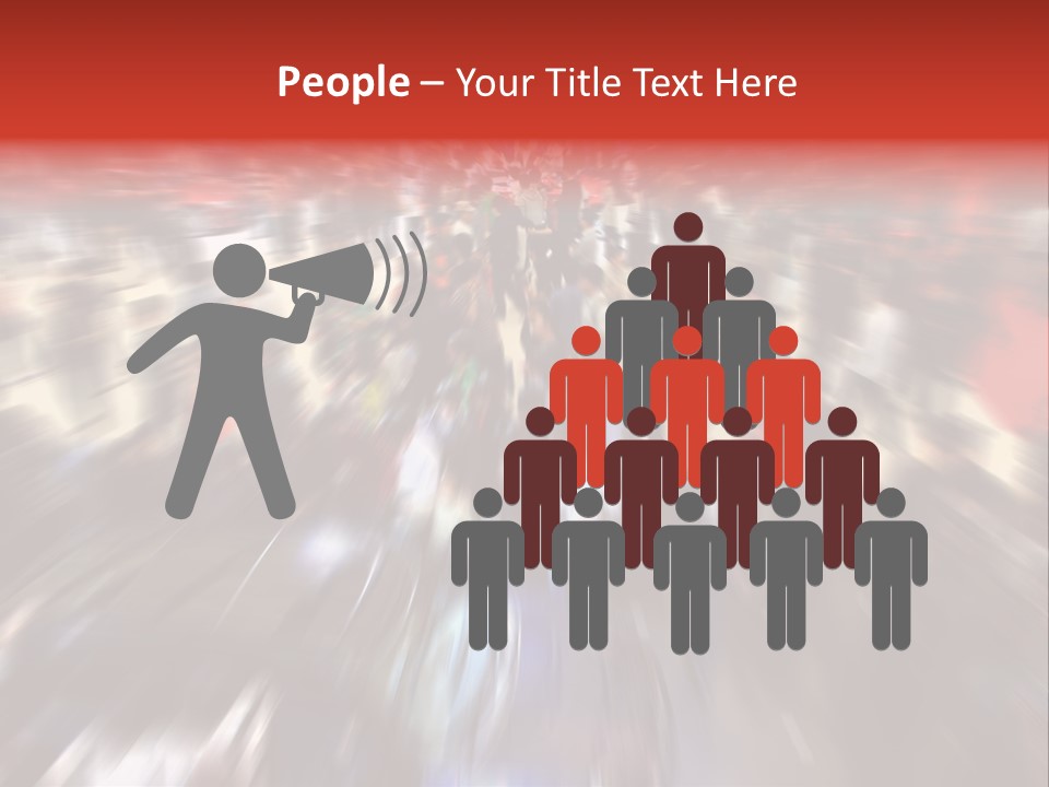 People Room Busy PowerPoint Template