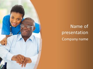 Beautiful Medical Pensioner PowerPoint Template