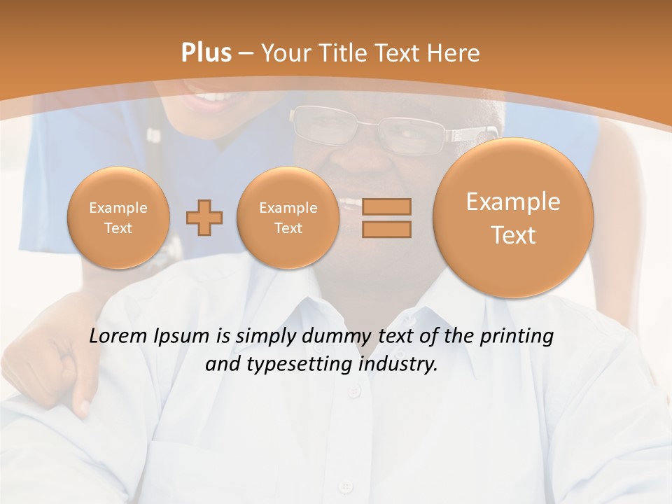 Beautiful Medical Pensioner PowerPoint Template