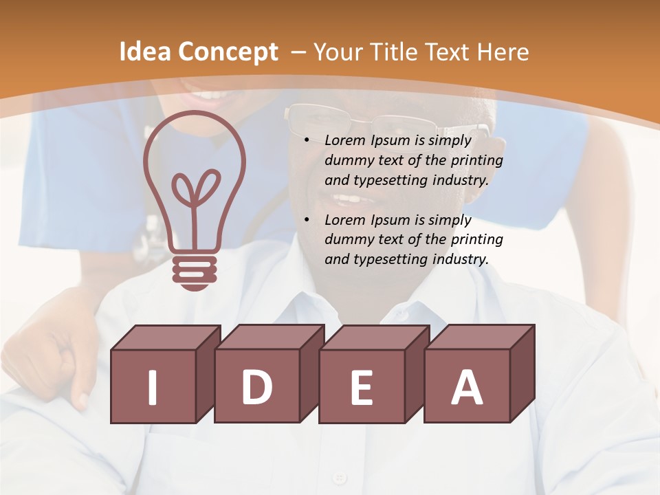 Beautiful Medical Pensioner PowerPoint Template