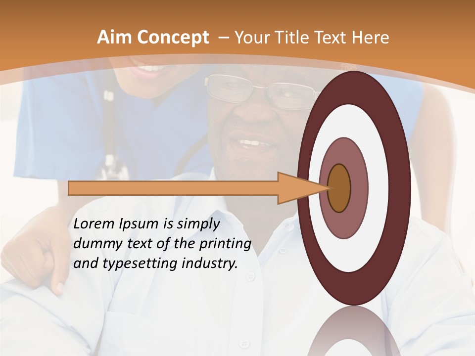 Beautiful Medical Pensioner PowerPoint Template