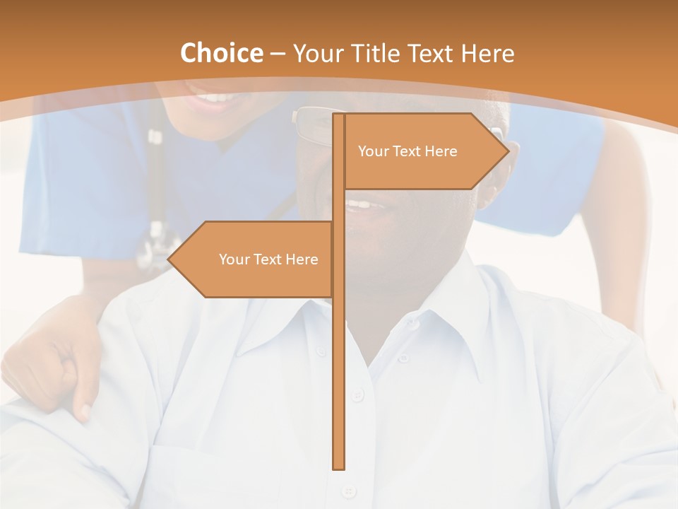 Beautiful Medical Pensioner PowerPoint Template