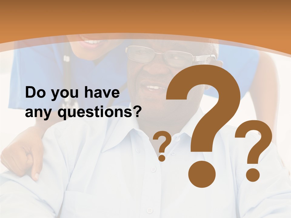 Beautiful Medical Pensioner PowerPoint Template