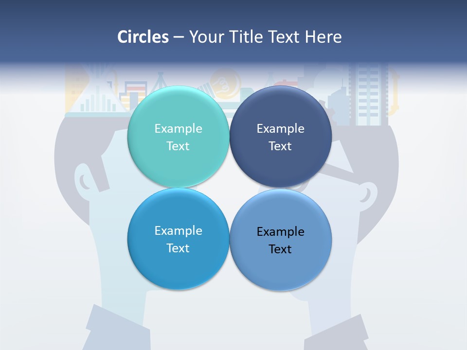 Vector Brain Successful PowerPoint Template