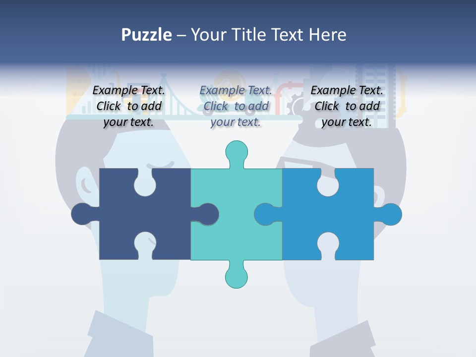 Vector Brain Successful PowerPoint Template